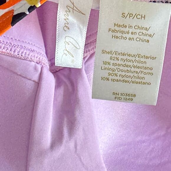 Anne Cole swimsuit  Women's Twist Front Bandeaukini Swim Top S - Picture 9 of 13